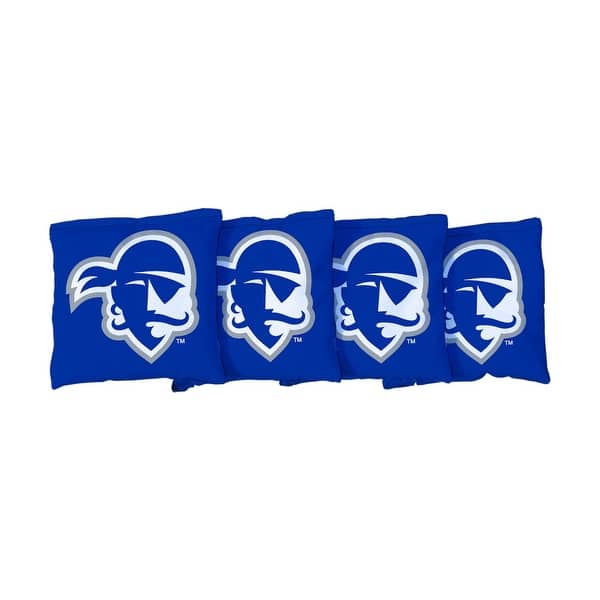slide 2 of 3, Seton Hall Blue Cornhole Bags All-Weather Resin Filled