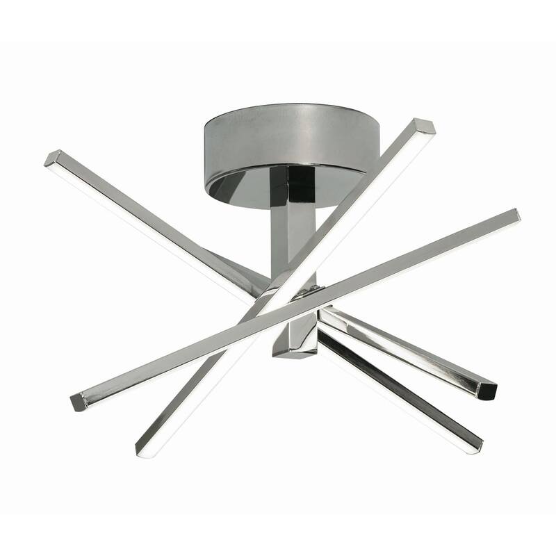 AFX Jaxx 1-light Polished Chrome LED Flushmount