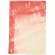 preview thumbnail 1 of 7, One of a Kind Hand-Tufted Modern 4' x 6' Abstract Wool Red Rug - 4' x 6'