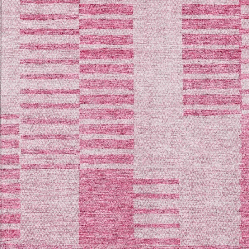 HomeRoots Striped Transitional Rectangle Outdoor Rug