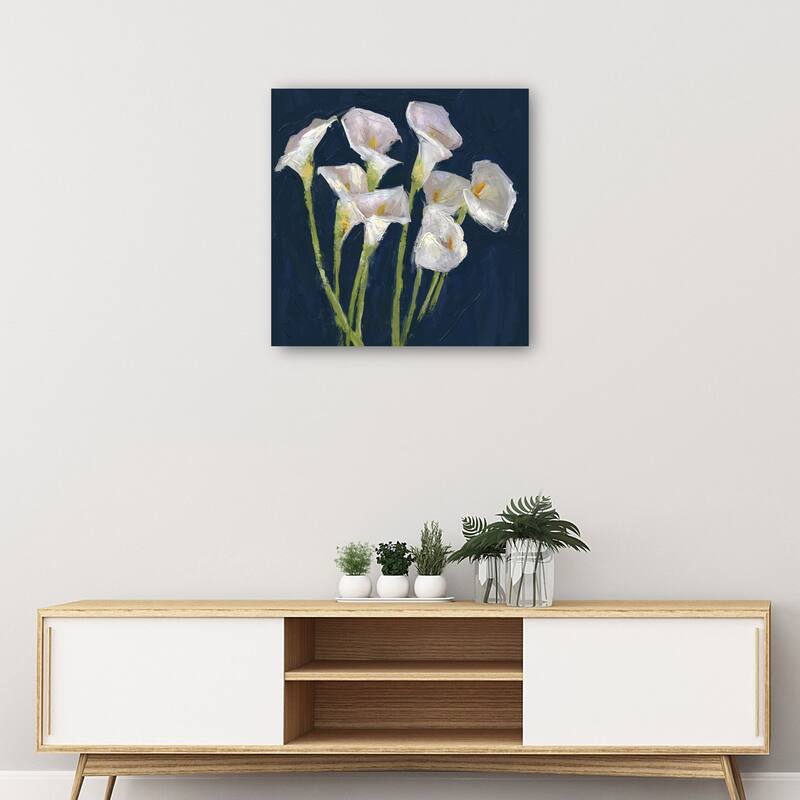 Callas on Blue By Studio Arts Canvas Art Print