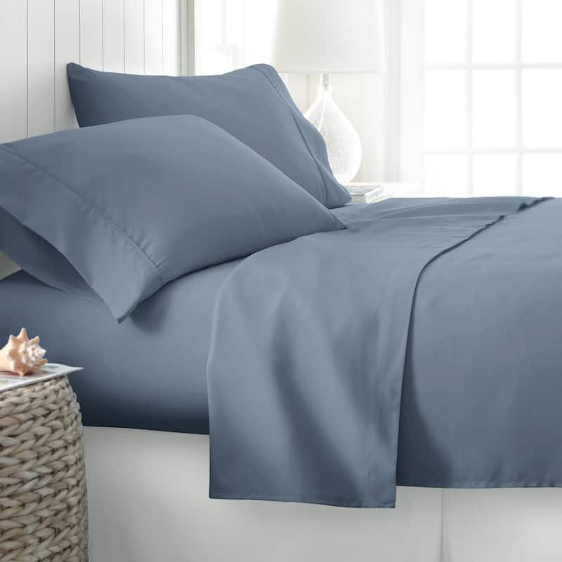 Becky Cameron Ultra-soft Deep Pocket Microfiber 4-piece Bed Sheet Set - California King - Stone
