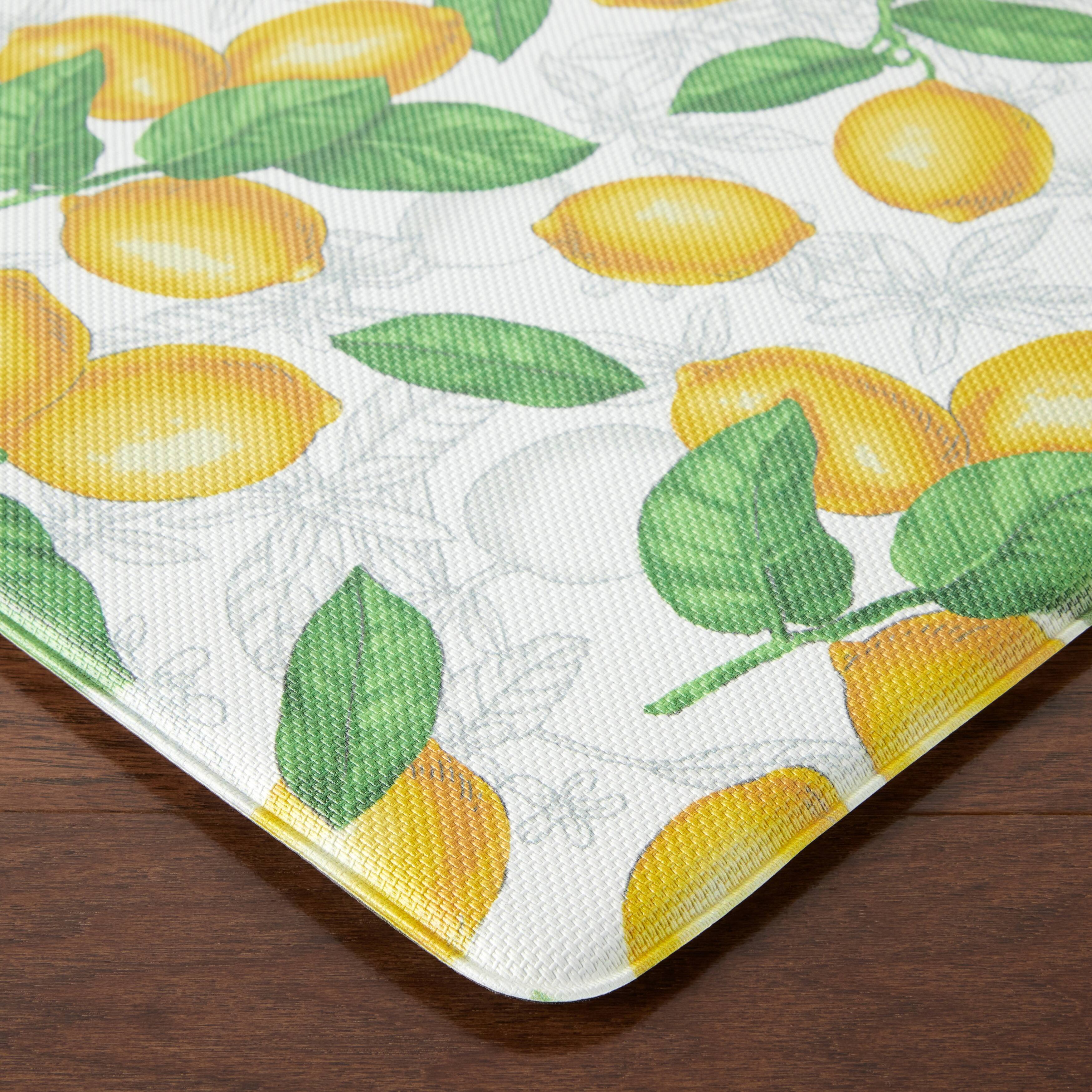 Martha Stewart Bloomfield Lots Of Lemons AntiFatigue Kitchen Mat