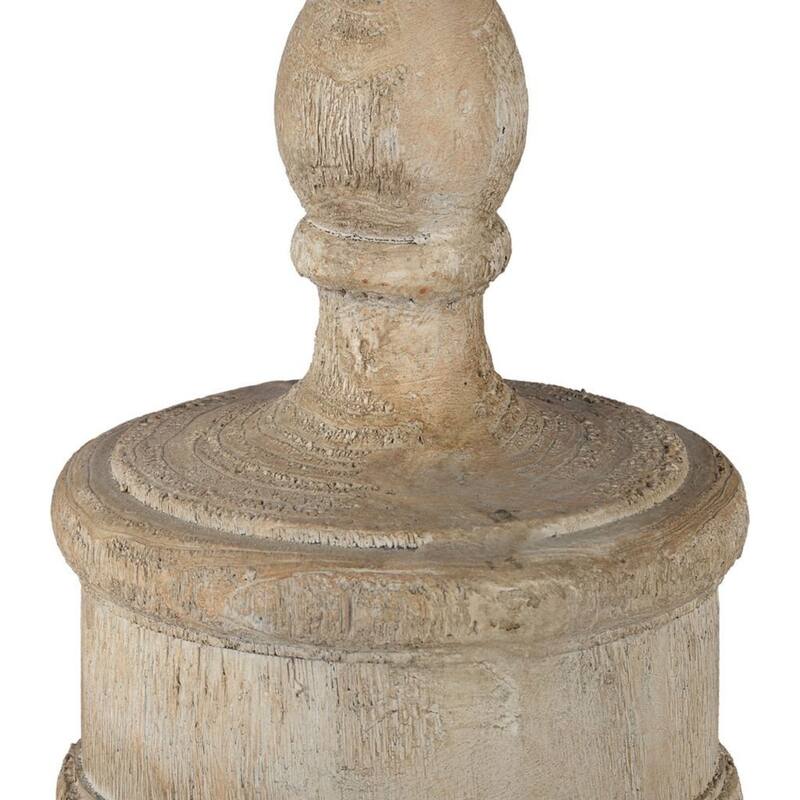 Large Chester Finial Decoration - 22" - White
