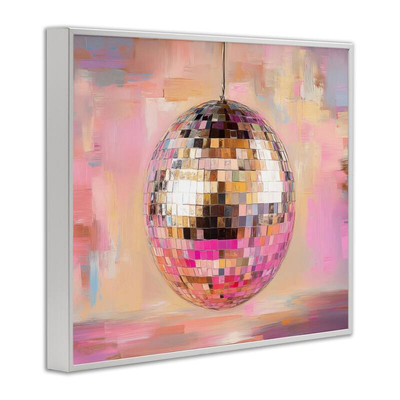 Stupell Mirrored Disco Ball Framed Giclee Art Design By Nini Art