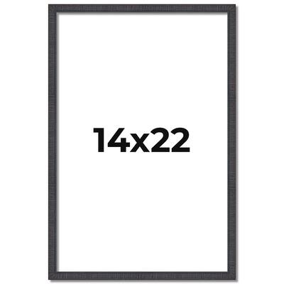 14x22 Frame Brown Solid Wood Picture Frame - Complete Modern Photo