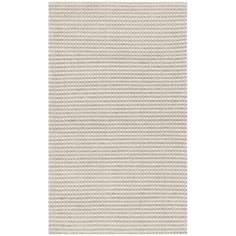 SAFAVIEH Handmade Natura Gerrita Wool Area Rug - 3' x 5' - Silver/Ivory
