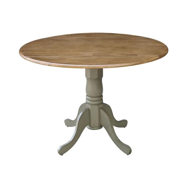 Round 42 Inch Drop Leaf Table On Sale Overstock 4393081