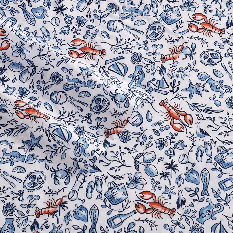 Nautica Printed Cooling Bed Sheet Sets