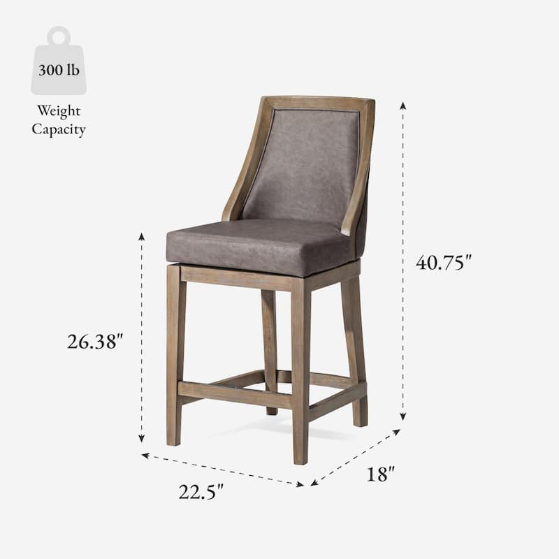 Maven Lane Vienna Swivel Kitchen Stool