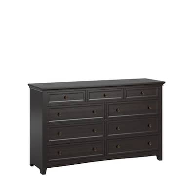 Ediline 9-Drawer Wood Modular Storage Dresser and Mirror by iNSPIRE Q Classic