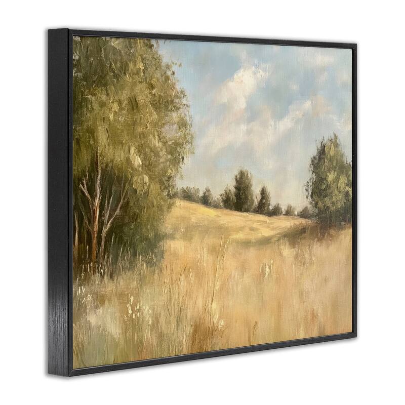 Stupell Classic Country Field Framed Giclee Art Design By Petal Prints Design