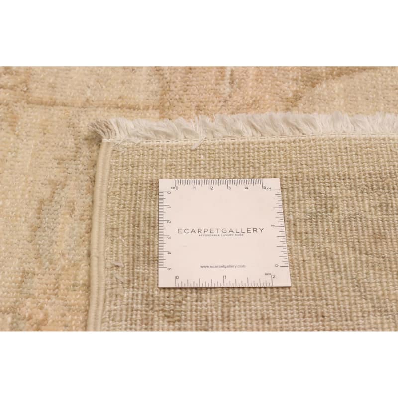 ECARPETGALLERY Hand-knotted Chobi Finest Cream Wool Rug - 5'9 x 9'0