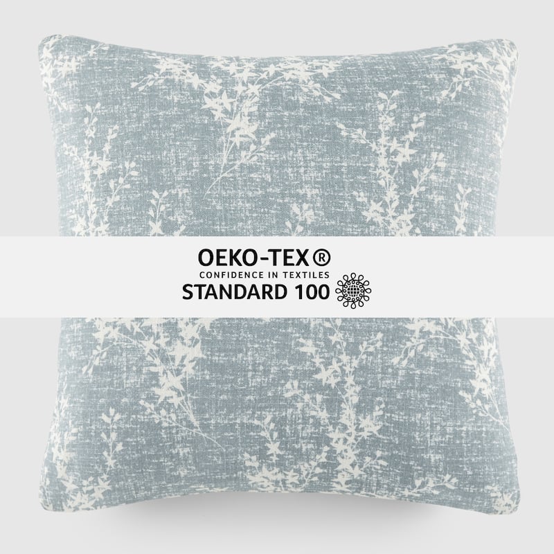 Elegant Patterns Cotton Decor Throw Pillow in Willow