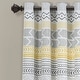 preview thumbnail 10 of 15, Lush Decor Hygge Geo Room Darkening Window Curtain Panel Pair