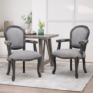 Baldner Upholstered Dining Chairs by Christopher Knight Home