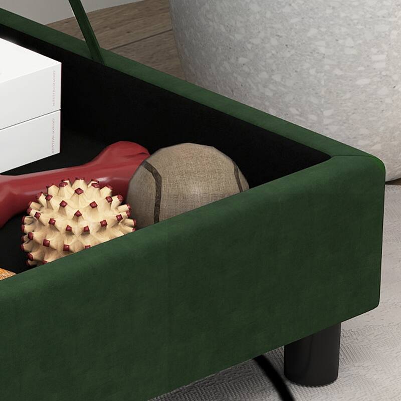 PawHut Luxury Small Dog Bed Couch W/ Storage, Little Dog Sofa