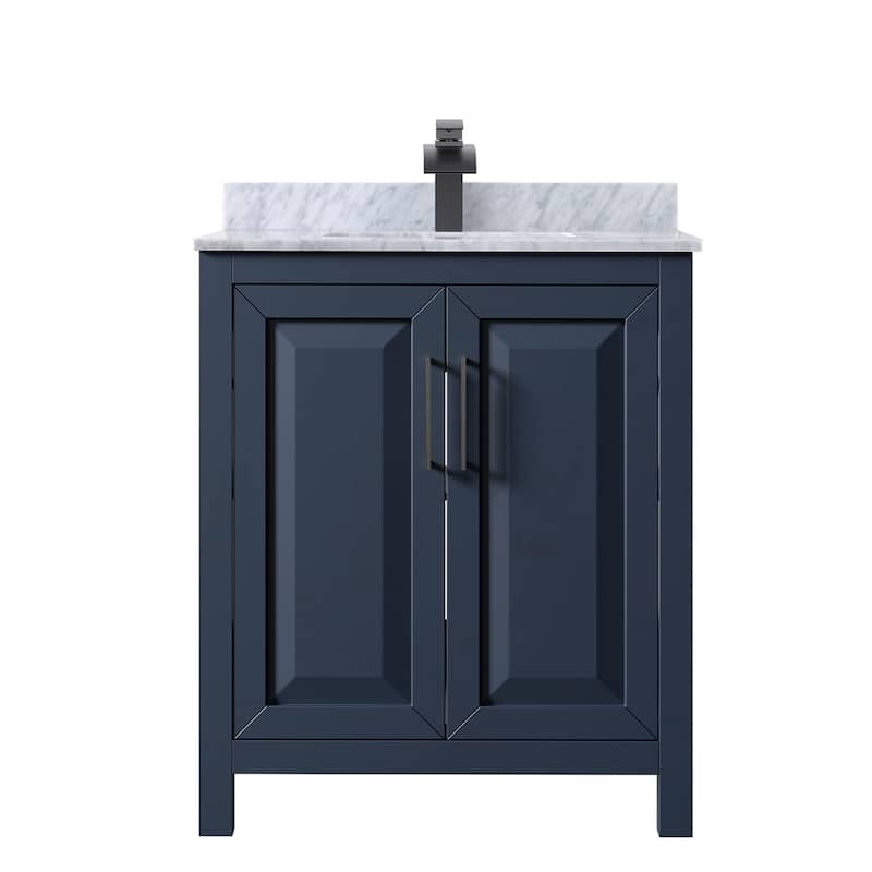 Wyndham Collection Daria 30" Free Standing Single Vanity Set with MDF