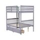 preview thumbnail 16 of 34, Full Over Full Rubber Wood Convertible into 2 Full Beds Bunk Bed with 2 Drawers ,Ladder and Safety Guardrails