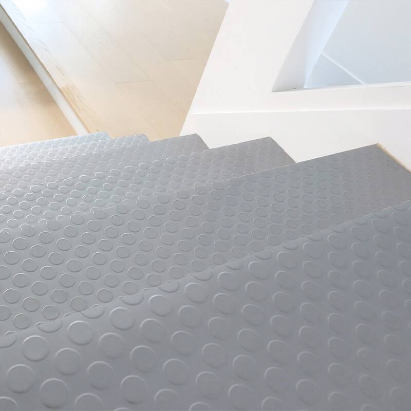 Rubber-Cal "Coin-Grip" Metallic Step Mats (6 pack) - 2.5mm