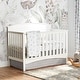preview thumbnail 2 of 13, Lush Decor Baby Printed Linen Textured Solid Crib Skirt
