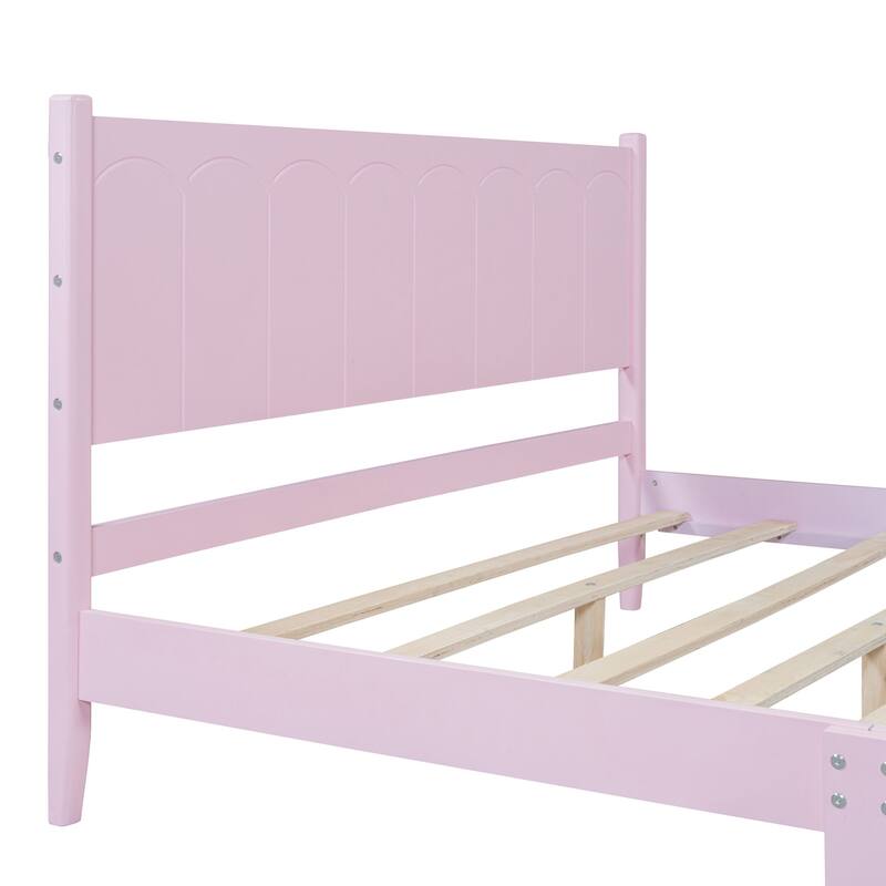 Vintage Style Platform Bed Frame
