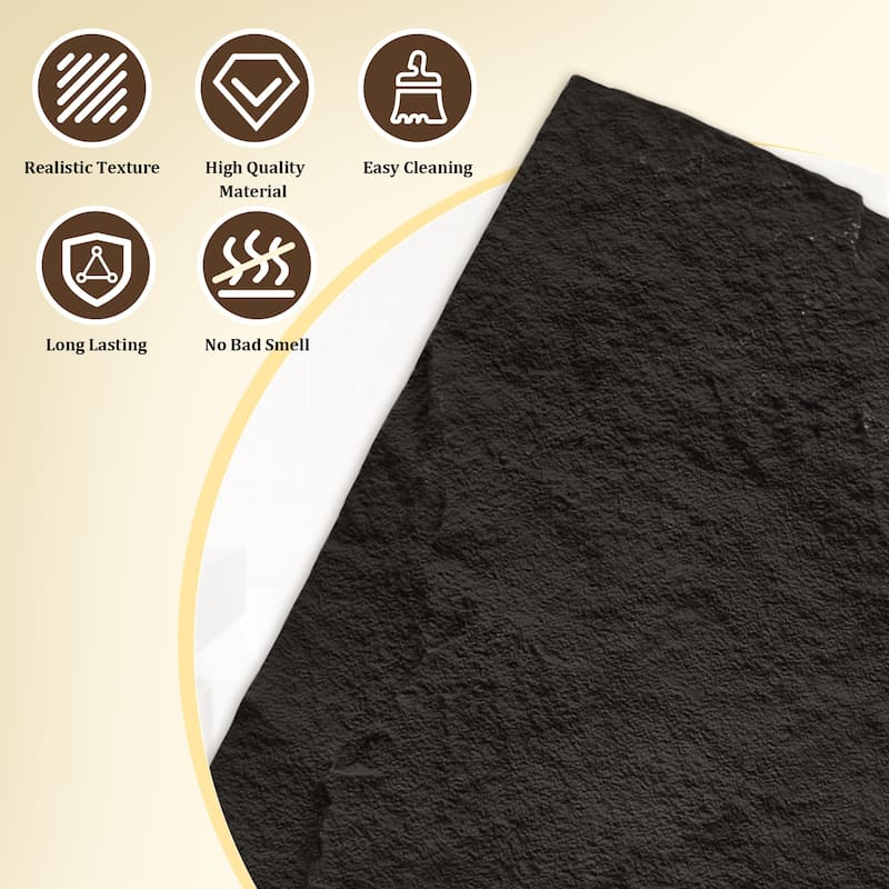 4Pcs 48"x24" 3D Faux Stone Wall Panels Imitation Decorative Wall Tiles for Interior Wall Decor