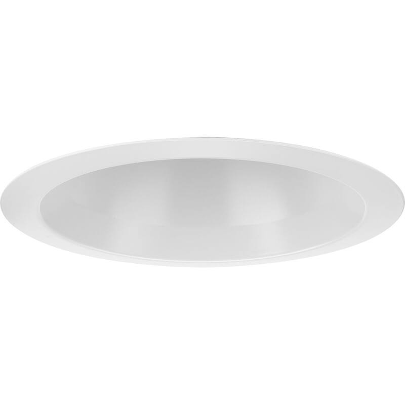 6 in. Satin White Recessed Open Trim for 6 in. Housing - Medium