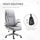 preview thumbnail 6 of 7, High Back Executive Office Chair, Faux Leather Computer Desk Chair with Lumbar Support, Ergonomic Home Office Chair - N/A