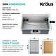 preview thumbnail 20 of 137, KRAUS Kore Workstation Drop-In Stainless Steel Kitchen Sink