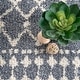 preview thumbnail 32 of 37, Nuloom Beige Geometric Moroccan Trellis Shag Rug