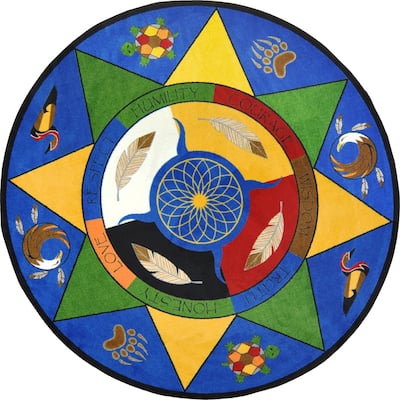 Spirit of Truth Multi Educational Nylon Area Rug