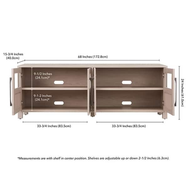 dimension image slide 3 of 6, Holbrook Rectangular TV Stand for TV's up to 75"