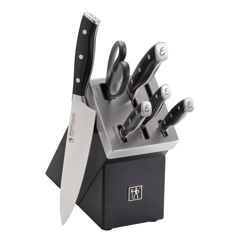 Henckels Nola 7-pc Self-Sharpening Knife Block Set - Stainless Steel - 7 Piece - 7-pc