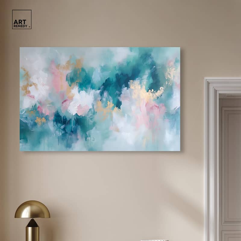 Emerald Sky Canvas by Art Remedy, Gallery Wrapped
