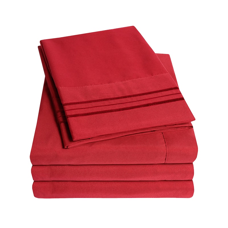 Soft Microfiber 5-piece Split King Bed Sheet Set