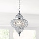 preview thumbnail 1 of 13, Juliette 12" Crystal/Metal LED Chandelier Pendant, Chrome by JONATHAN Y Chrome