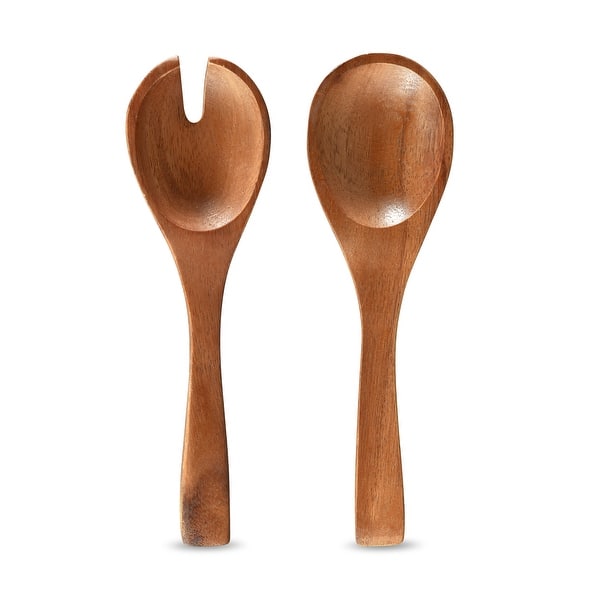 slide 2 of 4, Noritake Kona Wood Salad Servers