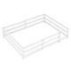preview thumbnail 24 of 70, Full Size Montessori Floor Bed with Safety Fence, Solid Pine Wood Frame, Kids Low-Profile Bed for Boys and Girls, Easy Assembly
