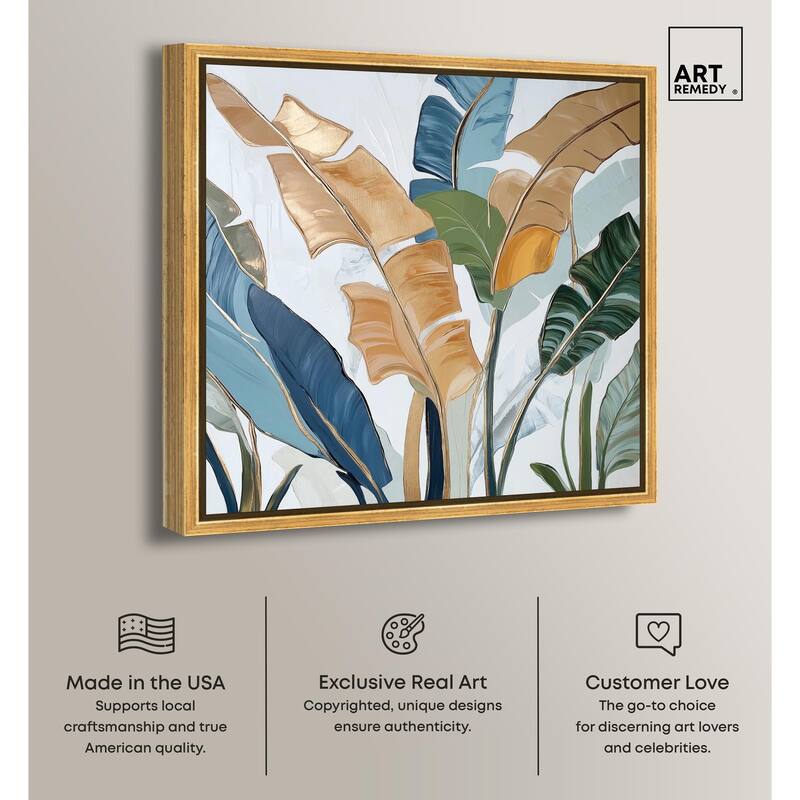 Paradise Fronds I Canvas by Art Remedy