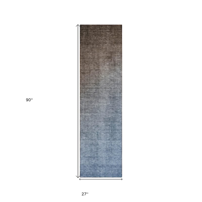 Allumi Ombre Weather Resistant Blended Style Round Outdoor Rug