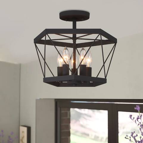 Acroma 5 - Light Semi Flush Mount Lights-UL - N/A