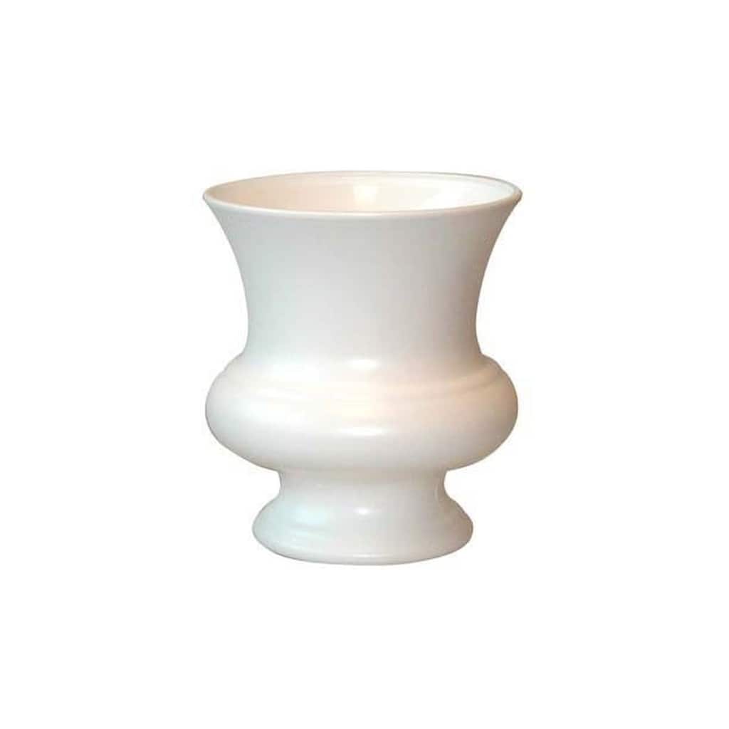 White Plastic Urn/ Vase