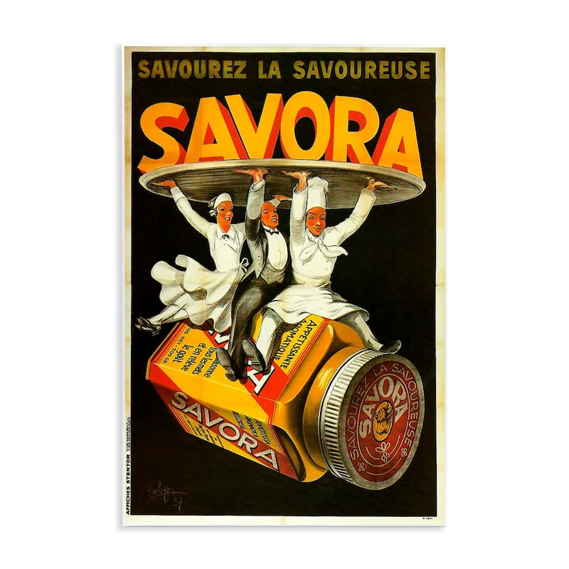 Stupell Savora Kitchen Advertisement Wall Plaque Art Design By Marcus Jules - 13 x 19