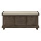 preview thumbnail 12 of 20, Dover White Wash Entryway Storage Bench