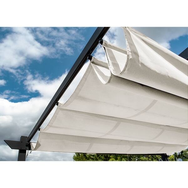 Shop Aleko Aluminum 9 5 Foot Square Outdoor Canopy Pergola