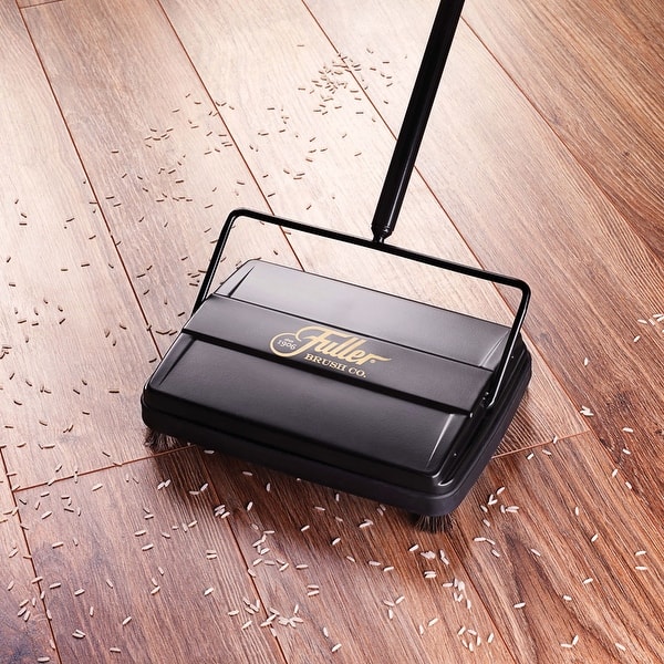 Fuller Deluxe Cordless Sweeper - Electrostatic Carpet and Floor - Black ...