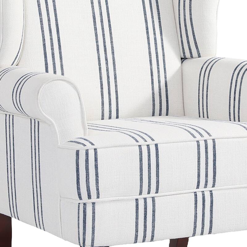 2 Set Modern Upholstery Wingback Accent Chair