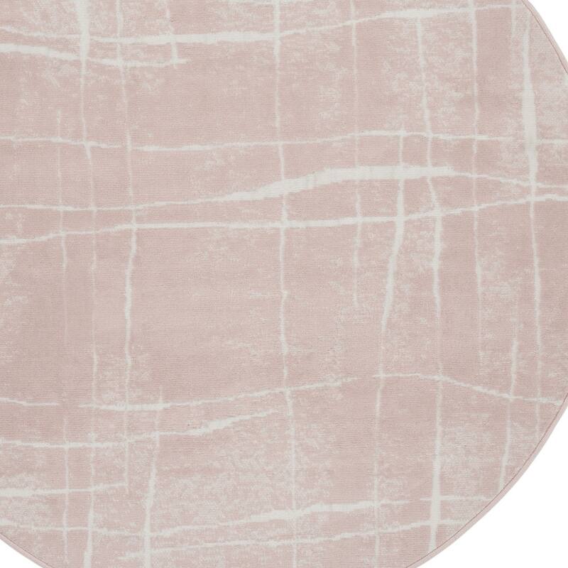 Giya Power Loomed Geometric Abstract Modern Stain Resistant Durable Area Rug By HomeRoots - 60' X '60' X '0.39