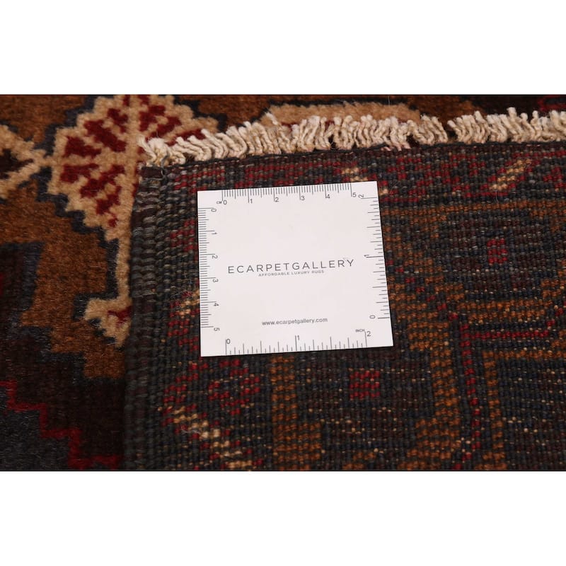 ECARPETGALLERY Hand-knotted Kazak Red Wool Rug - 3'6 x 6'2